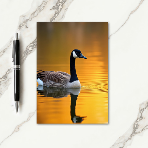 Golden Fathers Day Bird Card
