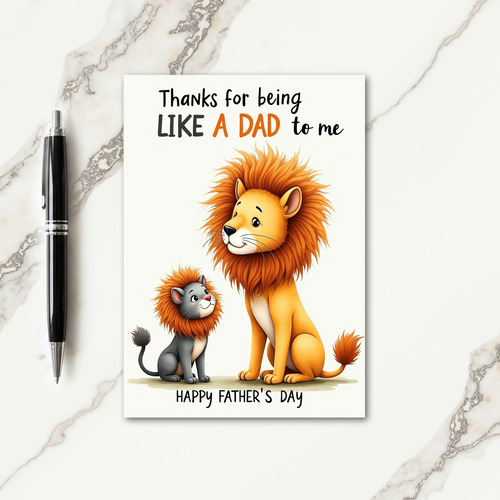 Golden Fathers Day Cats Card
