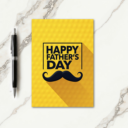 Golden Fathers Day Shadow Card
