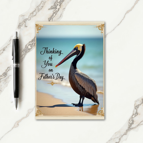 Golden Fathers Day Shore Card
