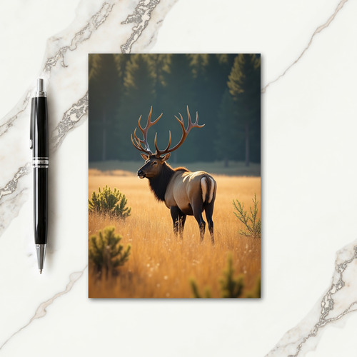 Golden Fathers Day Stag Card
