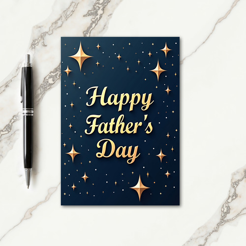 Golden Fathers Day Twilight Card