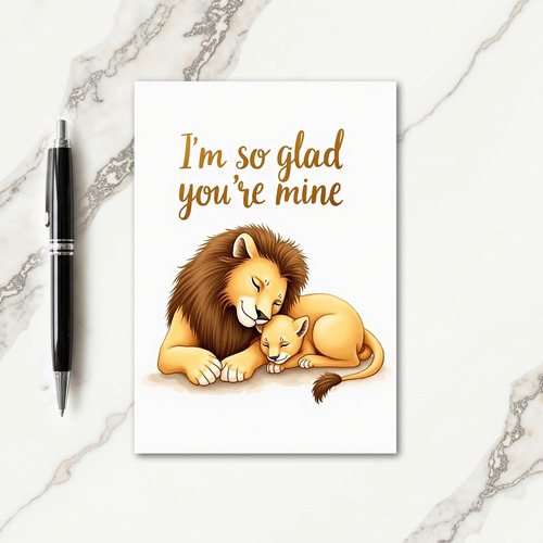 Golden Feline Mothers Day Card
