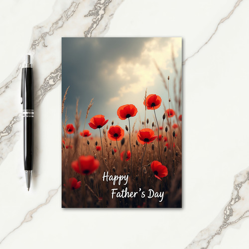 Golden Field Fathers Day Card