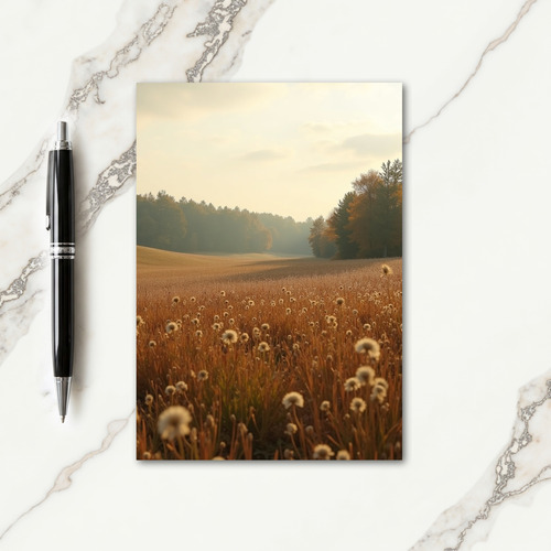 Golden Field Gratitude Card