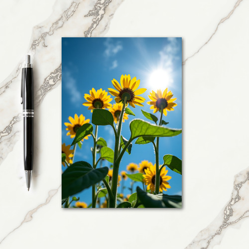 Golden Floral Birthday Card
