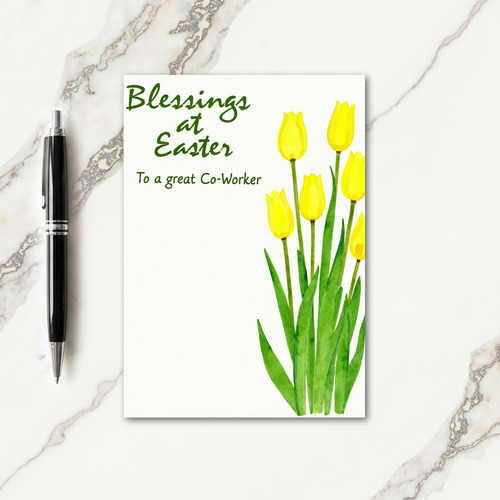 Golden Floral Greeting Card