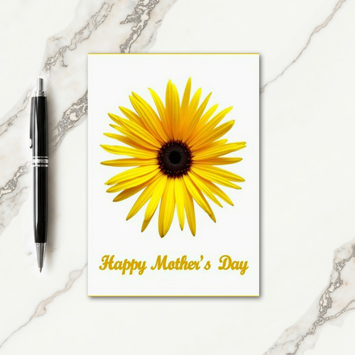 Golden Flower Mothers Day Card