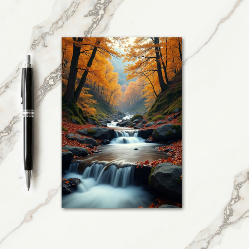 Golden Forest Gratitude Card