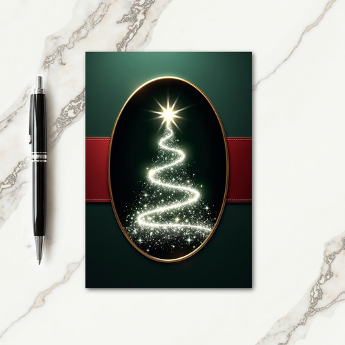 Golden Frame Christmas Card