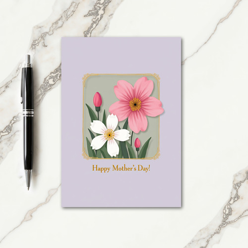 Golden Frame Mothers Card