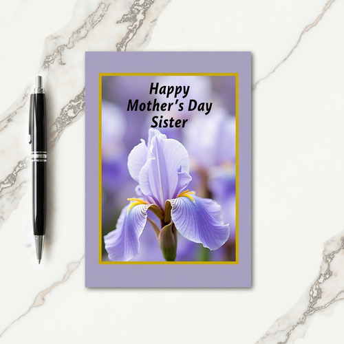 Golden Framed Mothers Day Card