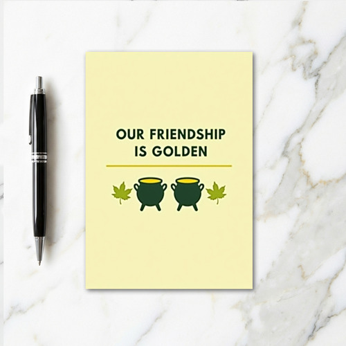 Golden Friendship Card