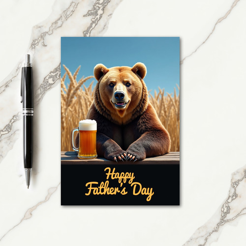 Golden Grain Fathers Day Card