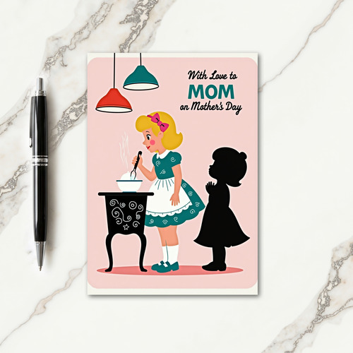 Golden Hair Mothers Day Card