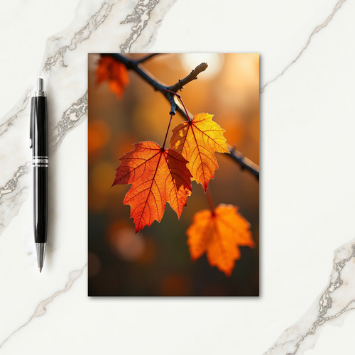 Golden Harvest Blessings Card