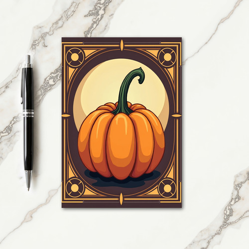 Golden Harvest Gourd Card