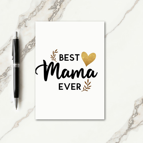 Golden Heart Mama Card