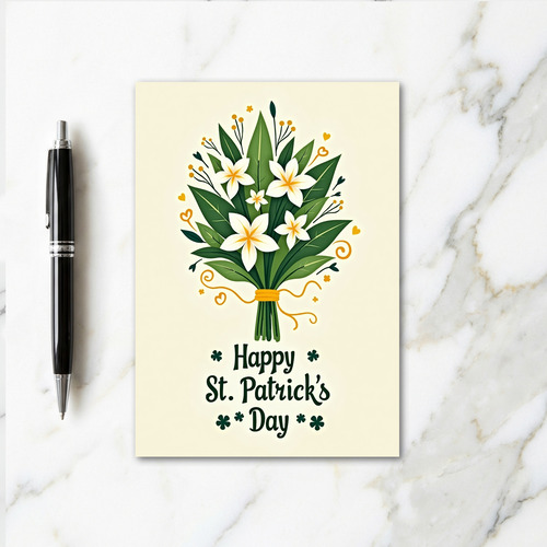 Golden Hearts Floral Card