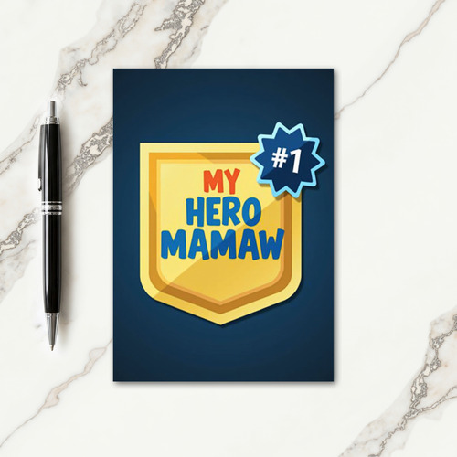 Golden Hero Mamaw Card