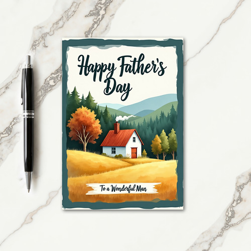 Golden Hills Fathers Day Card