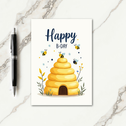 Golden Home Birthday Joy Card