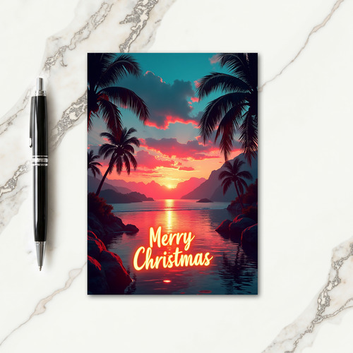 Golden Horizon Christmas Card