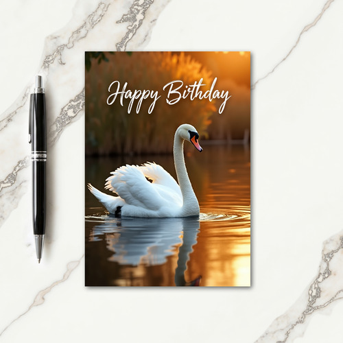 Golden Hour Birthday Card