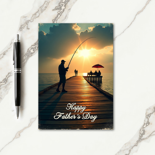 Golden Hour Fathers Day Art Card