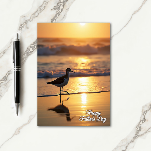 Golden Hour Fathers Day Scene Card