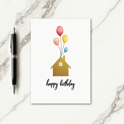 Golden House Birthday Card