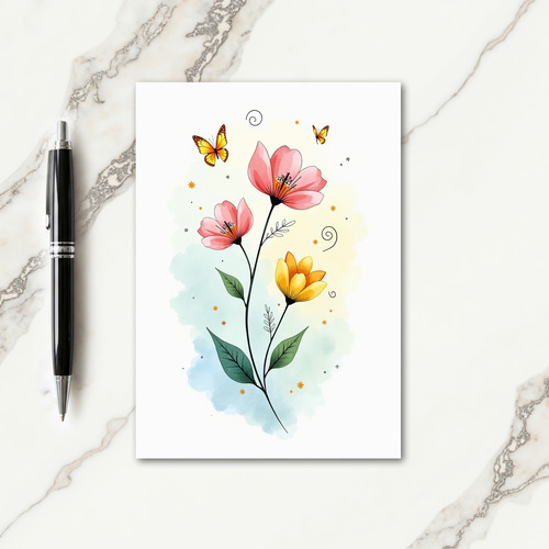 Golden Insects Mothers Day Card