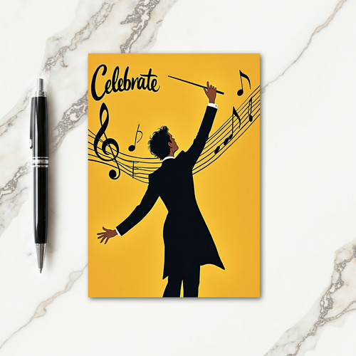 Golden Joyful Birthday Card