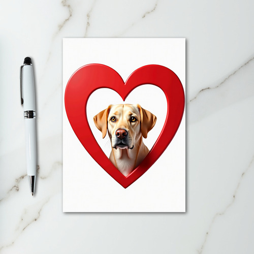 Golden Labrador Love Card