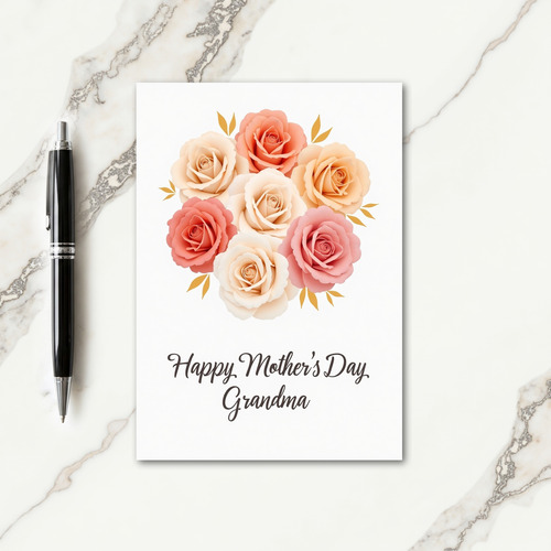 Golden Leaves Mothers Day Card