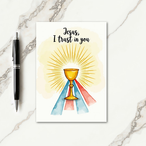 Golden Light Blessing Card