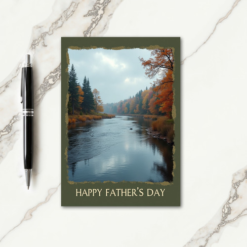 Golden Light Fathers Day Card