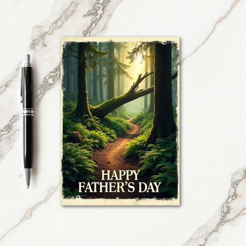 Golden Light Fathers Day Path Card