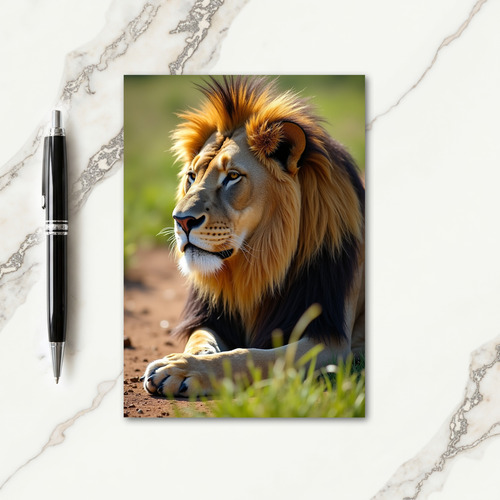 Golden Mane Fathers Day Card