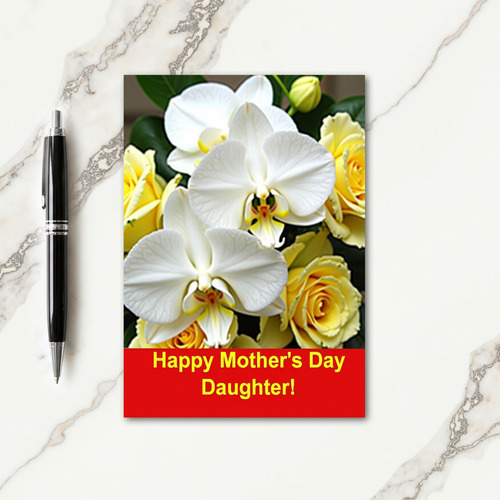 Golden Message Mothers Day Card