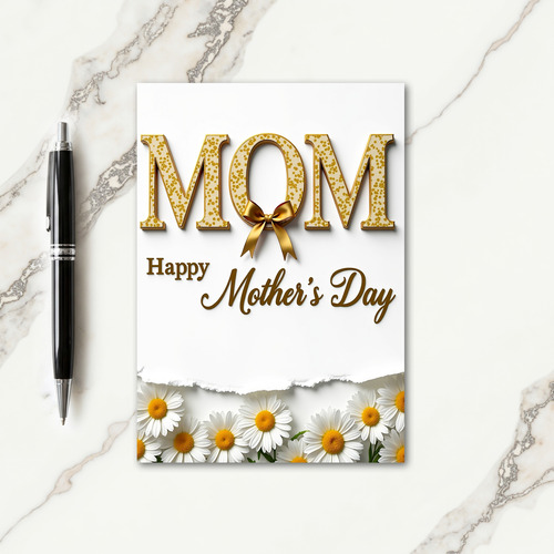 Golden Mom Mothers Day Card
