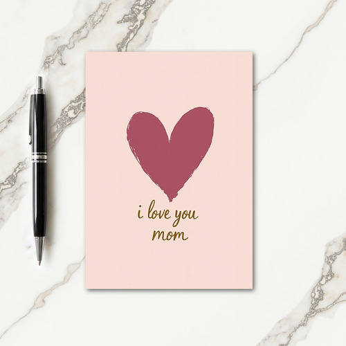 Golden Mom Script Mothers Day Card