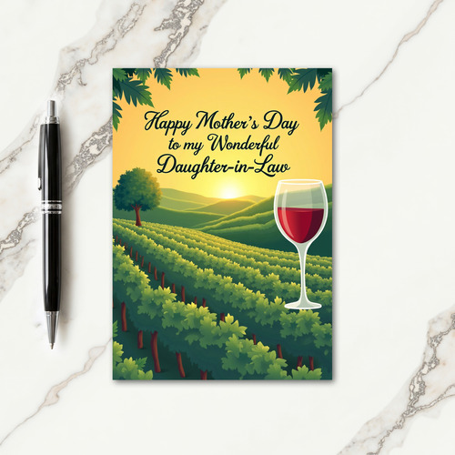 Golden Moms Day Greeting Card