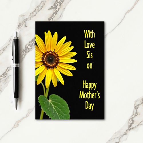 Golden Mothers Day Blossom Card