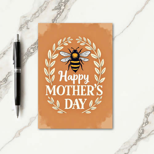 Golden Mothers Day Bug Card