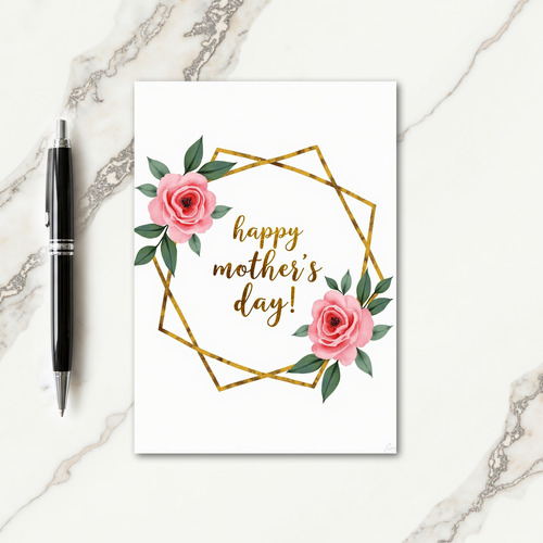 Golden Mothers Day Frame Card