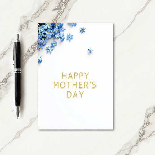 Golden Mothers Day Letter Card