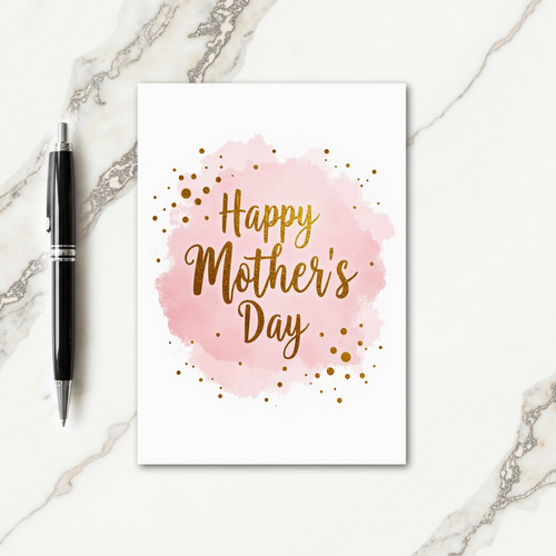 Golden Mothers Day Message Card