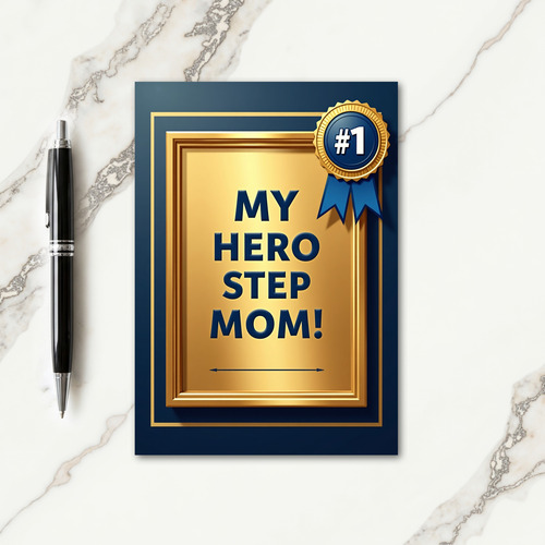 Golden Mothers Day Number One Card