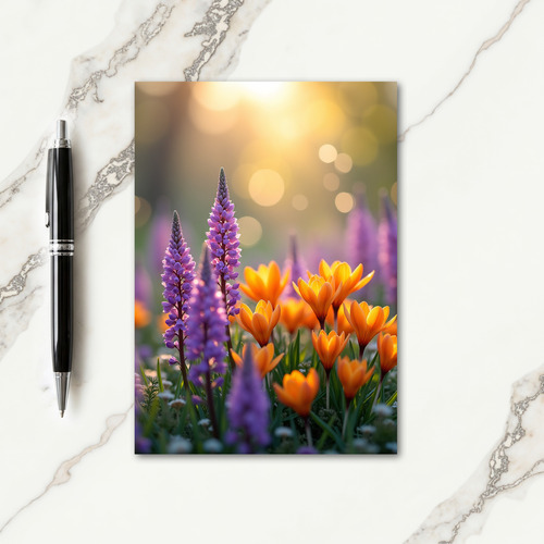 Golden Mothers Day Petals Card